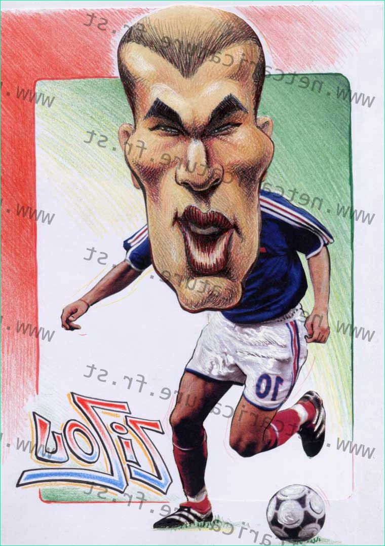 Dessin Footballeur Cool Collection Zinedine Zidane
