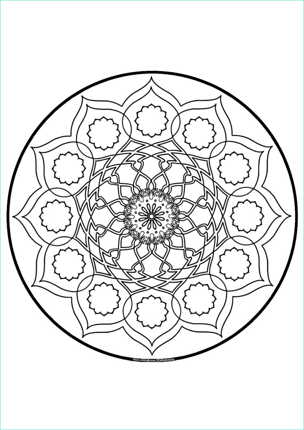 Dessin Mandala Facile Bestof Image Nos Jeux De Coloriage Mandalas Difficile à Imprimer