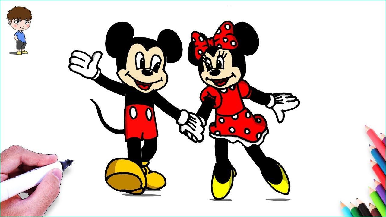 Dessin Mickey Et Minnie Élégant Collection Ment Dessiner Mickey Mouse Et Minnie Mouse Facilement