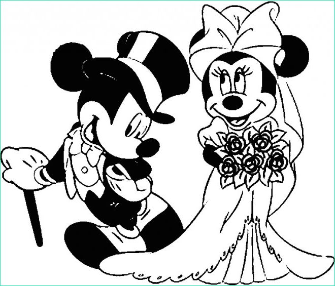 Dessin Mickey Et Minnie Nouveau Photos Coloriage Mickey Et Minnie Se Marient Dessin Gratuit à