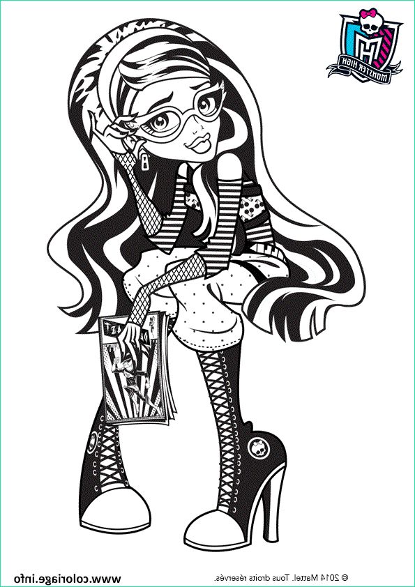 Dessin Monster Nouveau Photos Coloriage Monster High Ghoulia Yelps Pose Dessin
