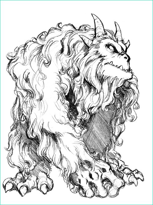 Dessin yeti Cool Galerie yeti Drawings Sketch Coloring Page