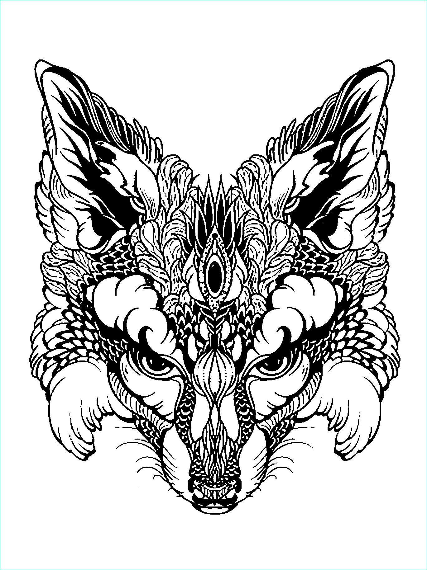 Dessins à Colorier Animaux Bestof Images Fox to Print for Free Fox Kids Coloring Pages