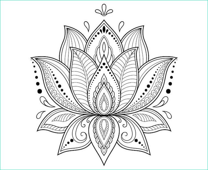 Fleur Lotus Dessin Bestof Collection 1001 Idées De Tatouage Fleur De Lotus Et son Symbolisme