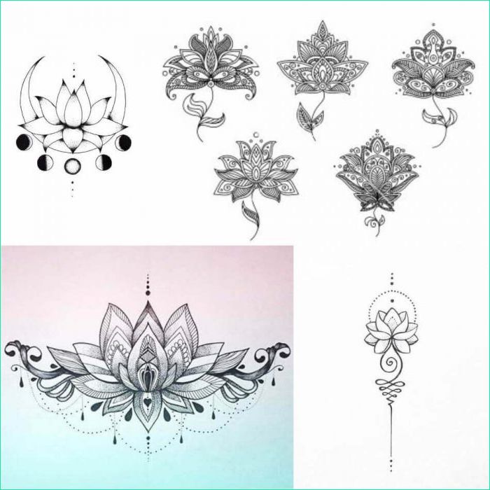 Fleur Lotus Dessin Unique Images Inspiration Tatouage Fleur De Lotus Dessin Noir Et Blanc