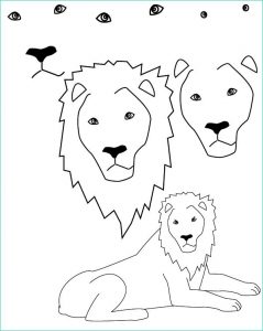 Lion Dessin Facile Nouveau Stock Drawing Lion