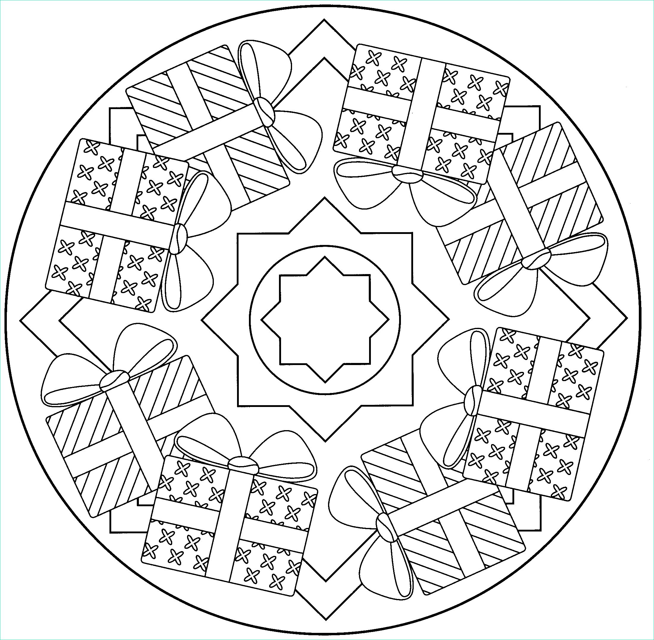 Mandala à Imprimer Facile Noel Inspirant Stock Coloriage Mandala Cadeau De Noel à Imprimer Sur Coloriages