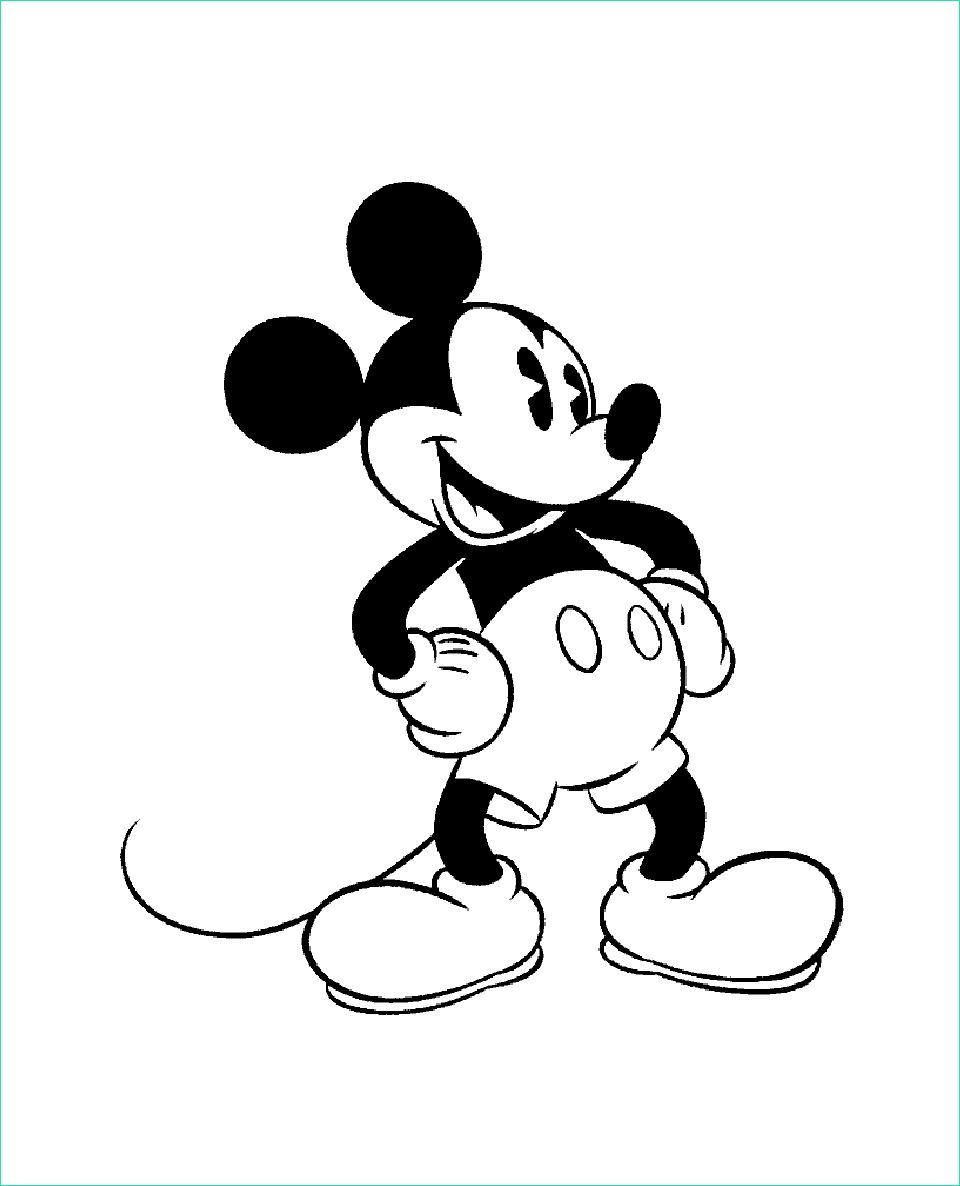 Mickey à Colorier Bestof Stock Mickey Oldstyle Coloriage Mickey Coloriages Pour Enfants