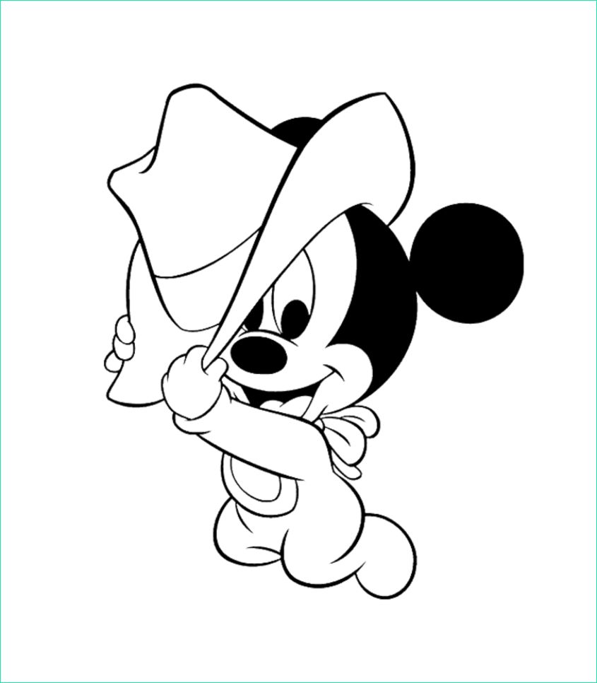 Mickey à Colorier Impressionnant Image Bebe Mickey Coloriage Bébé Mickey à Imprimer Et Colorier