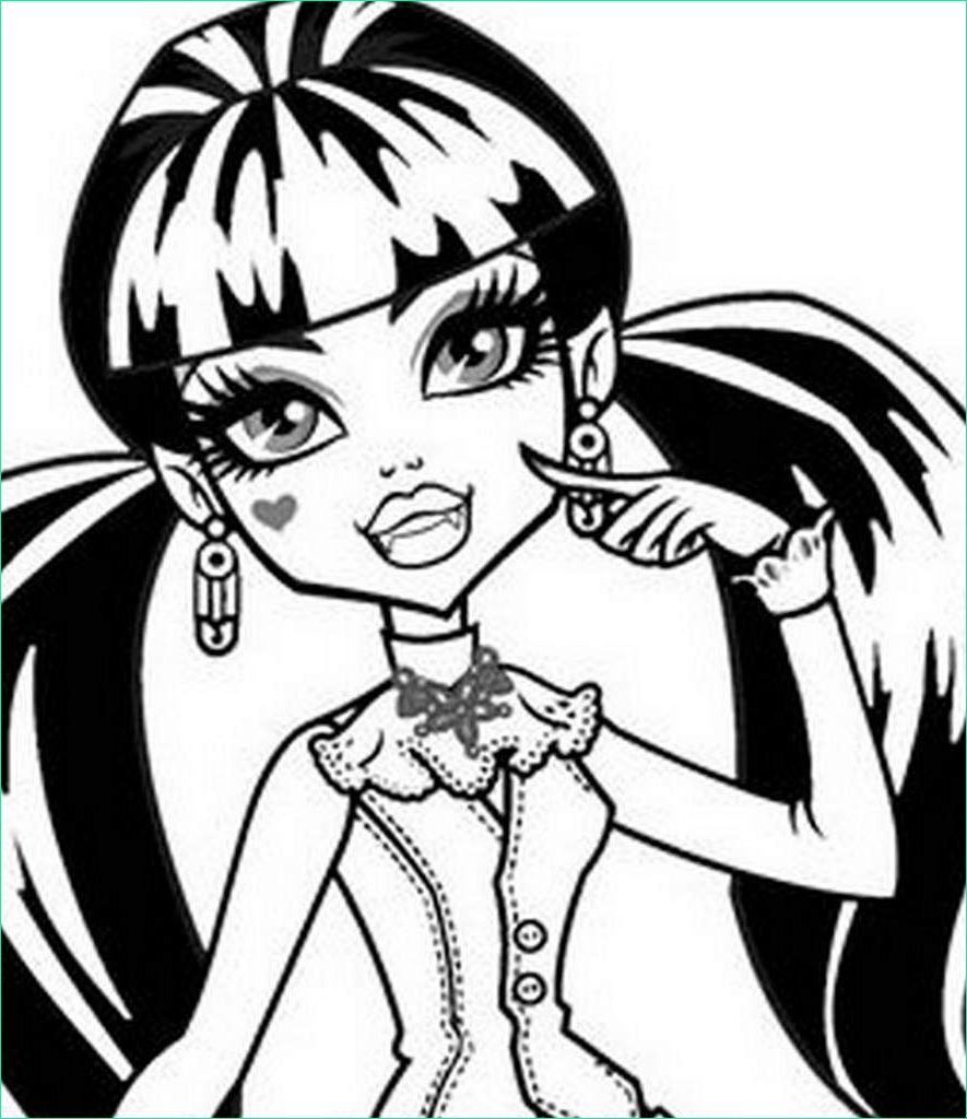 Monster High Dessin Beau Stock Coloriage Monster High