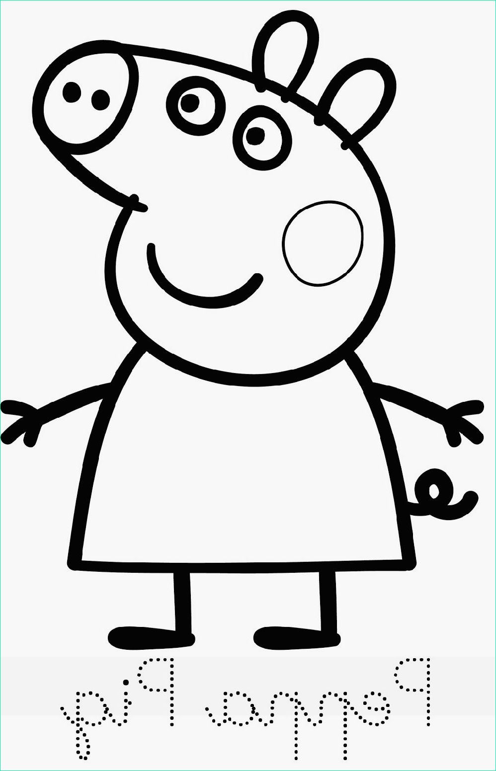 Peppa Pig Coloriage à Imprimer Unique Collection Coloriage Peppa Pig à Imprimer Pour Les Enfants Cp