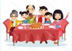 Repas Famille Dessin Unique Photographie Illustration D Une Famille Dans Un Festival Chinois