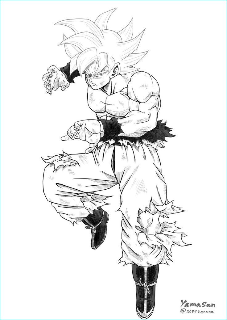 Son Goku Dessin Élégant Image 11 Classique Coloriage Goku Ultra Instinct Gallery En 2020