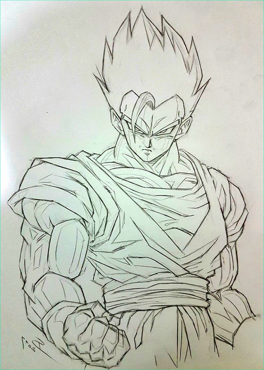 Son Goku Dessin Impressionnant Image Anime Drawings Dragon Ball Z Anime Wallpaper