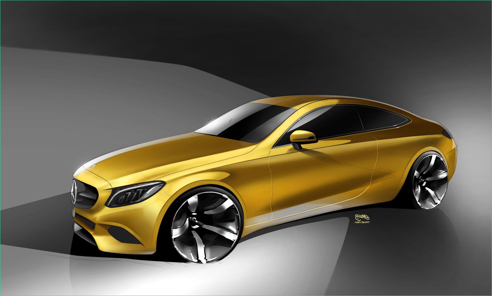 Car Dessin Bestof Photos Mercedes Benz C Class Coupe Design Sketch Car Body Design