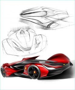 Car Dessin Cool Galerie Ferrari Pegaso Design Sketches Car Body Design
