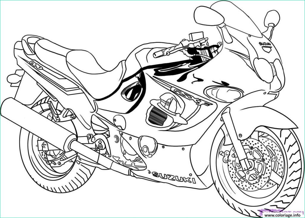 Coloriage De Moto Beau Stock Coloriage Moto Course Nouveau S Coloriage Moto De