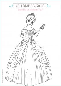 Coloriage Disney Princesse Cendrillon Beau Images Coloriage Cendrillon Momes