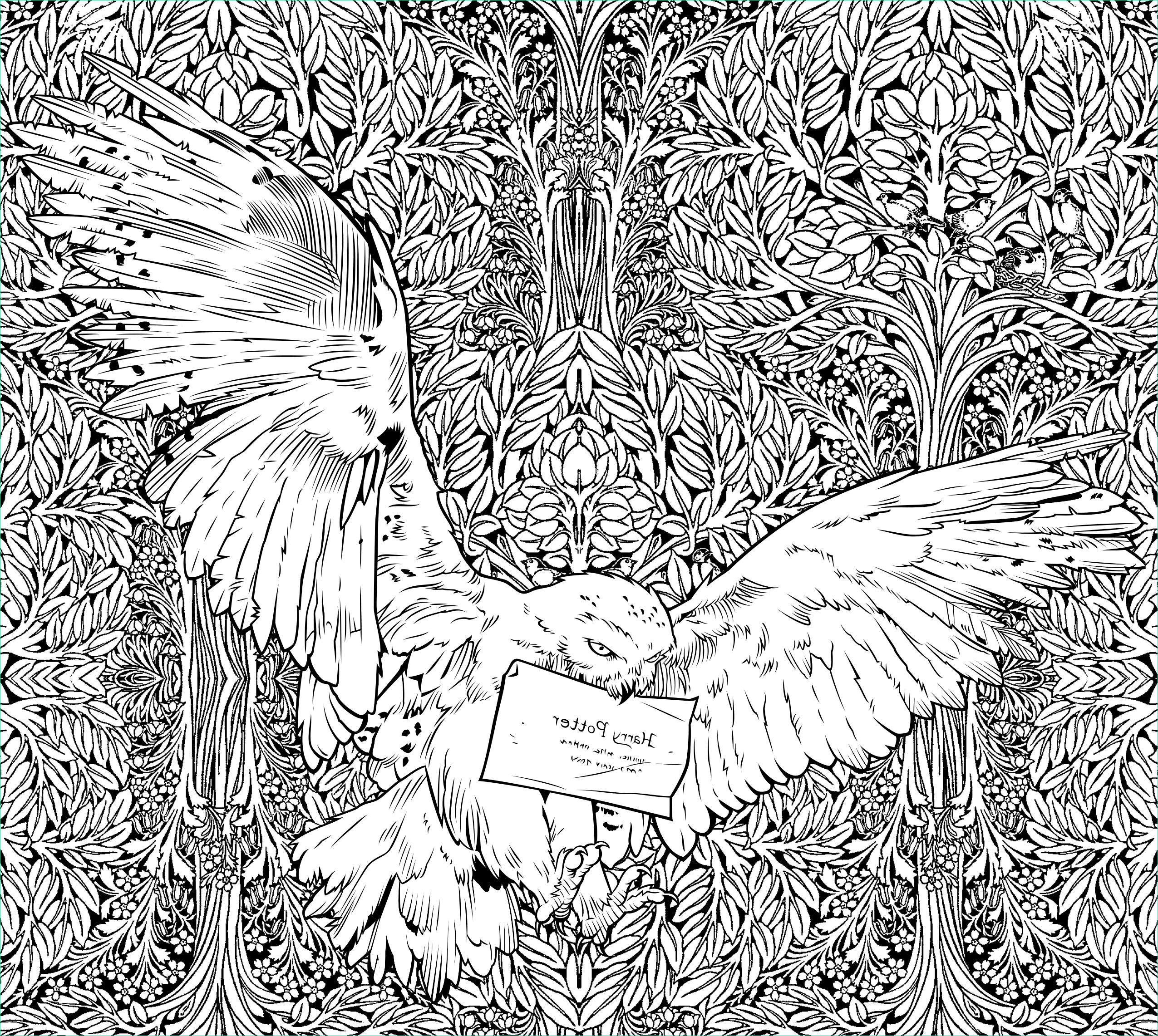 Coloriage Harry Poter Élégant Galerie Get A Sneak Peek Of the New Harry Potter Coloring Book