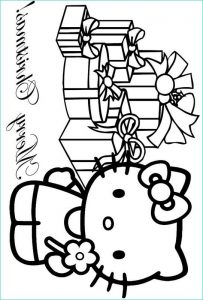 Coloriage Hello Kitty Noel Beau Photographie Coloriage De Noël Dessin Hello Kitty souhaite Un Joyeux