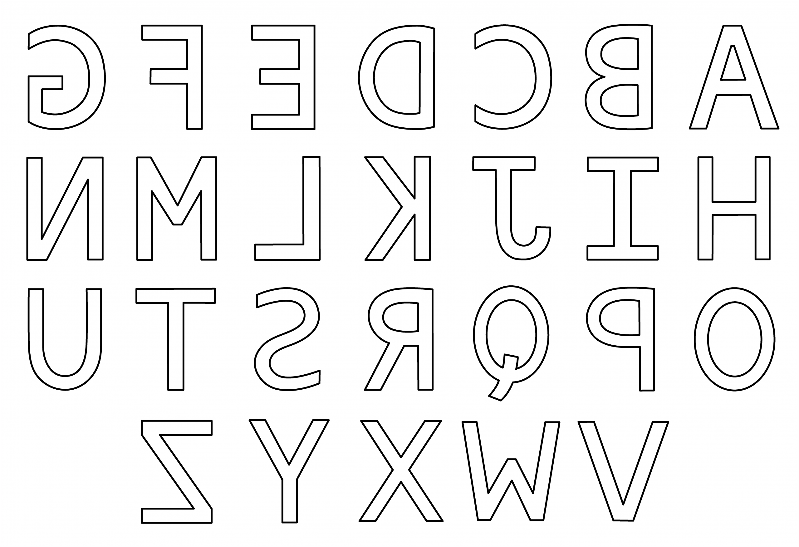 Coloriage Lettres Alphabet Luxe Image Afficher L Image D origine