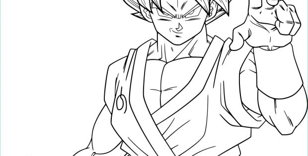 Coloriage Sangoku Beau Image Sangoku Noir Et Blanc - Coloriage : Coloriage