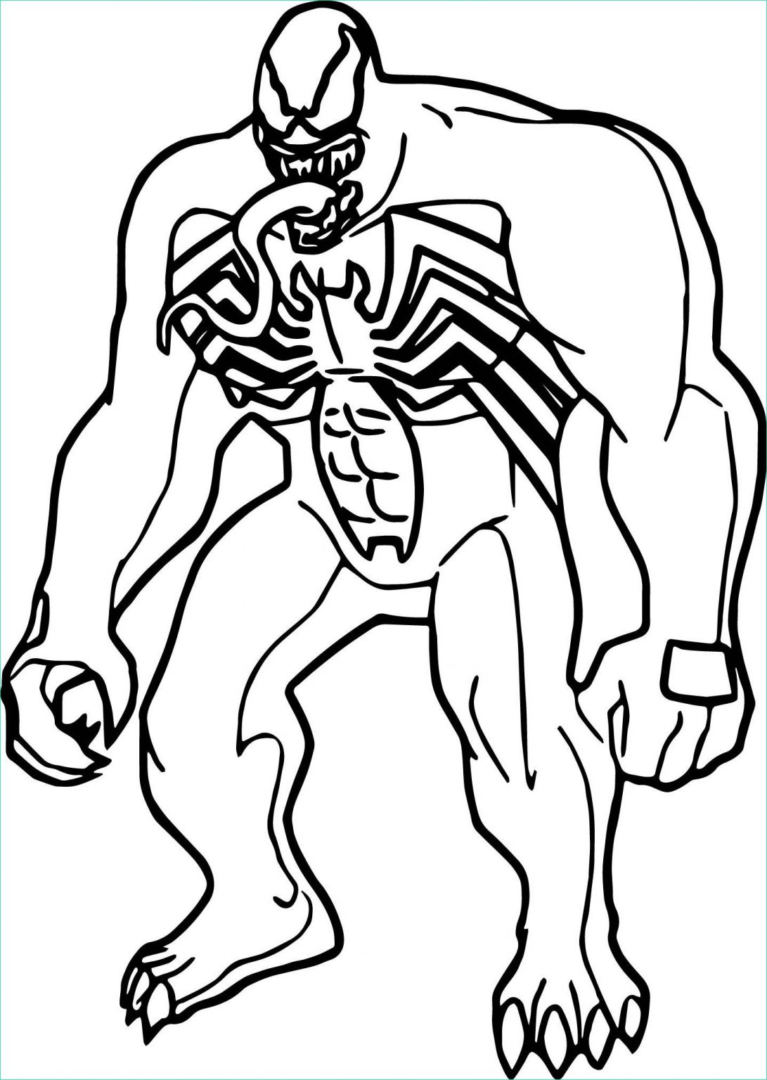 Coloriages Marvel Beau Images Cool Marvel Venom Coloring Page ...