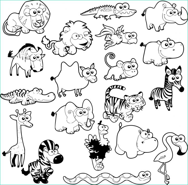 Dessin A Imprimer D&amp;#039;animaux Unique Collection Coloriage Animaux De La Savane à Imprimer Sur Coloriages Fo