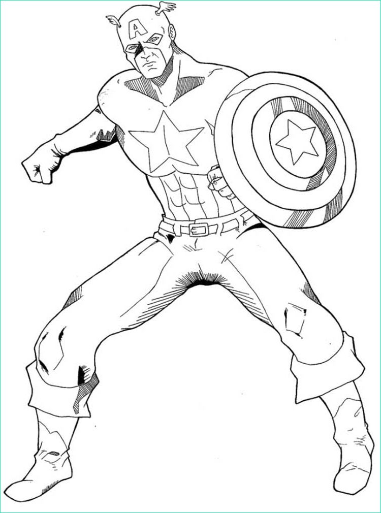 Dessin Capitaine America Luxe Images Coloriage De Captain America