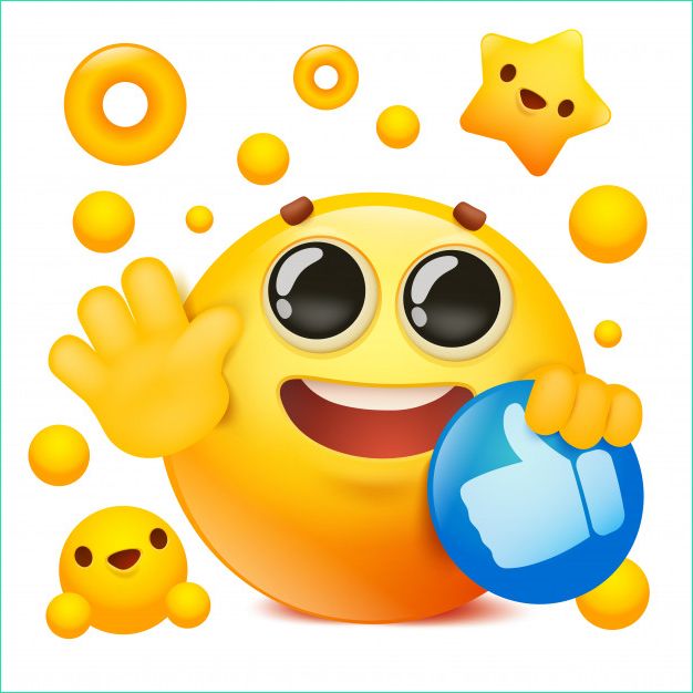 Dessin D&amp;#039;emoji Beau Photos Personnage De Dessin Animé De Visage 3d Emoji Jaune