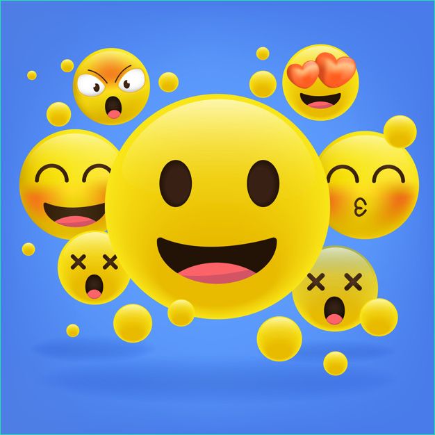 Dessin D&amp;#039;emoji Beau Stock Émoticônes Jaunes Collection D Emoji De Dessin Animé