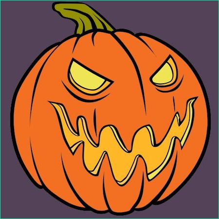 Dessin D&amp;#039;halloween Élégant Photos Méchante Citrouille D Halloween
