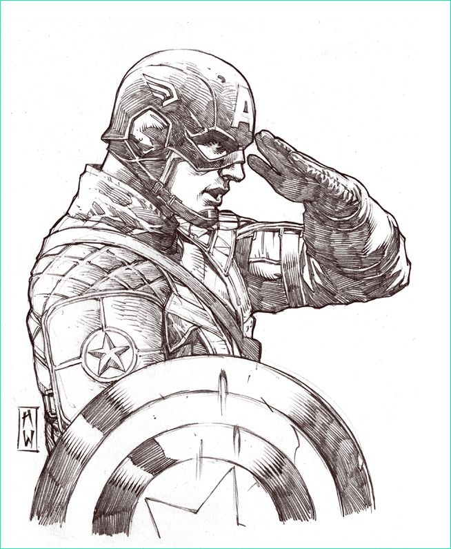 Dessin De Capitaine America Élégant Stock Captain America Sketch by Admirawijaya On Deviantart