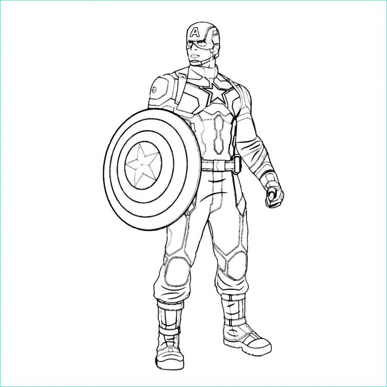 Dessin De Captain America Bestof Image Leuk Voor Kids – Captain America