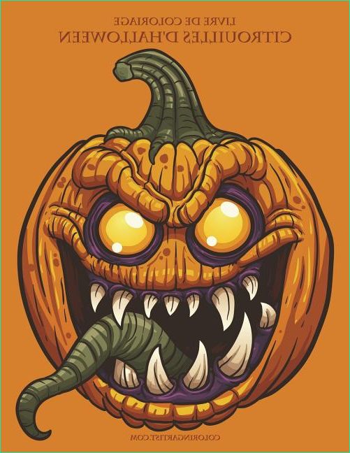 Dessin De Citrouille D&amp;#039;halloween Cool Stock Livre De Coloriage Citrouilles D Halloween Walmart