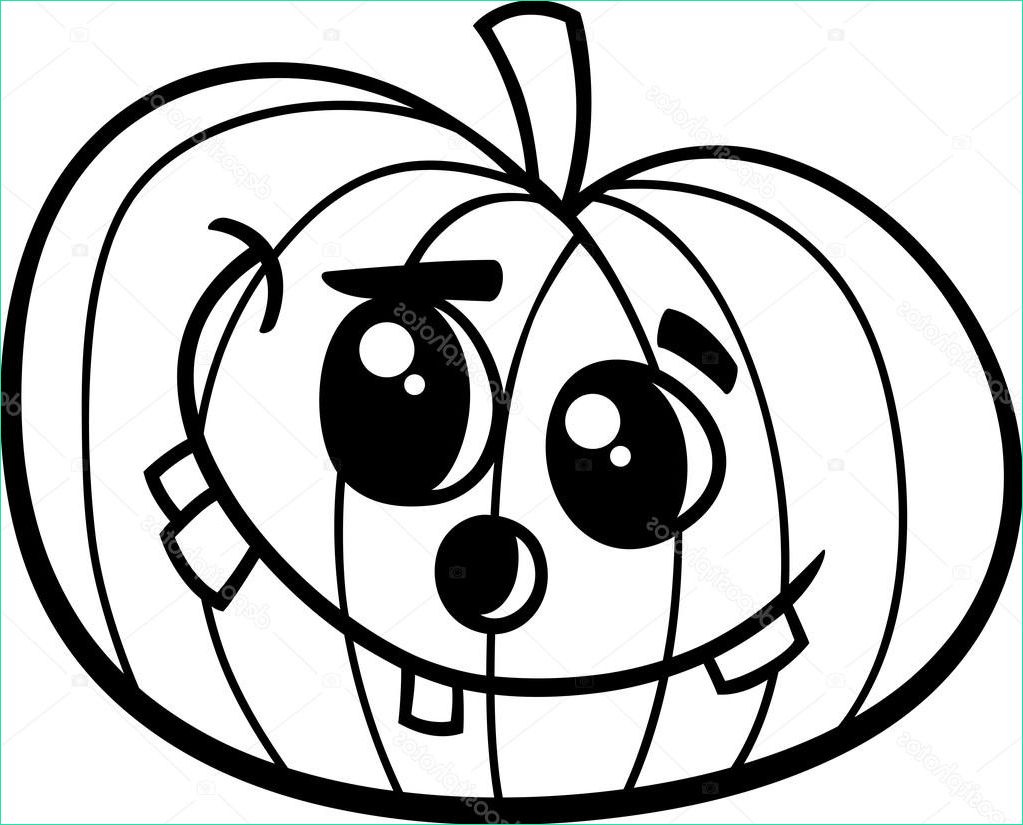 Dessin De Citrouille D&amp;#039;halloween Luxe Stock Livre De Coloriage Citrouille D Halloween — Image