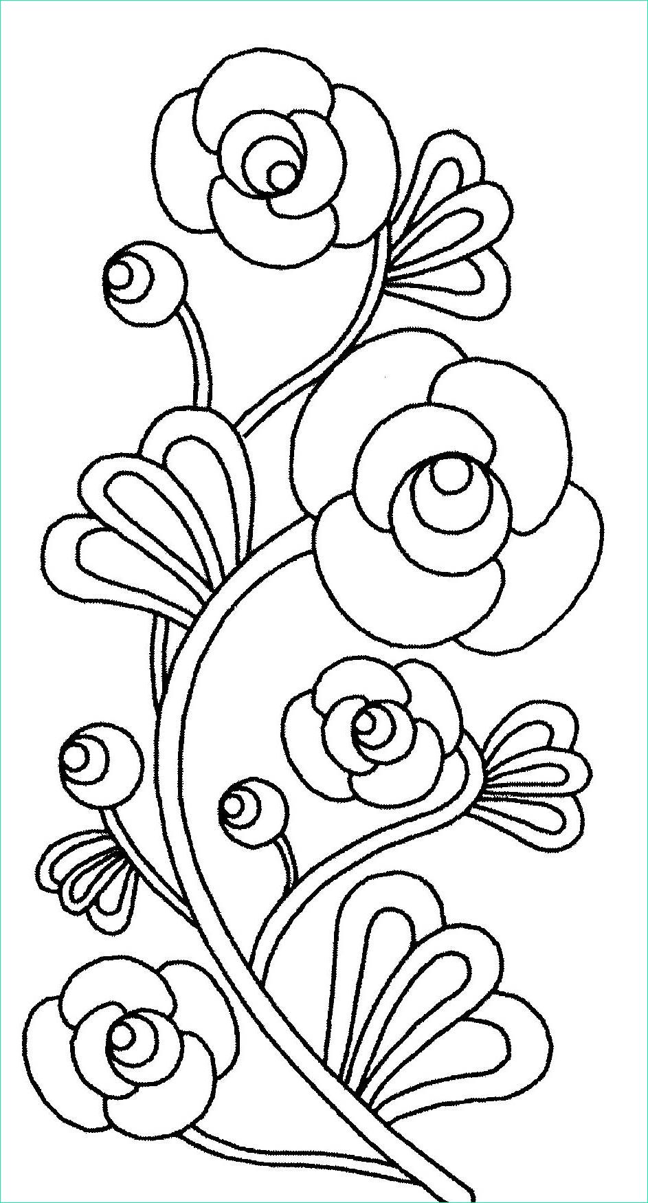 Dessin De Fleur A Imprimer Et A Colorier Beau Stock Image De Fleurs à Imprimer Et Colorier Coloriage De