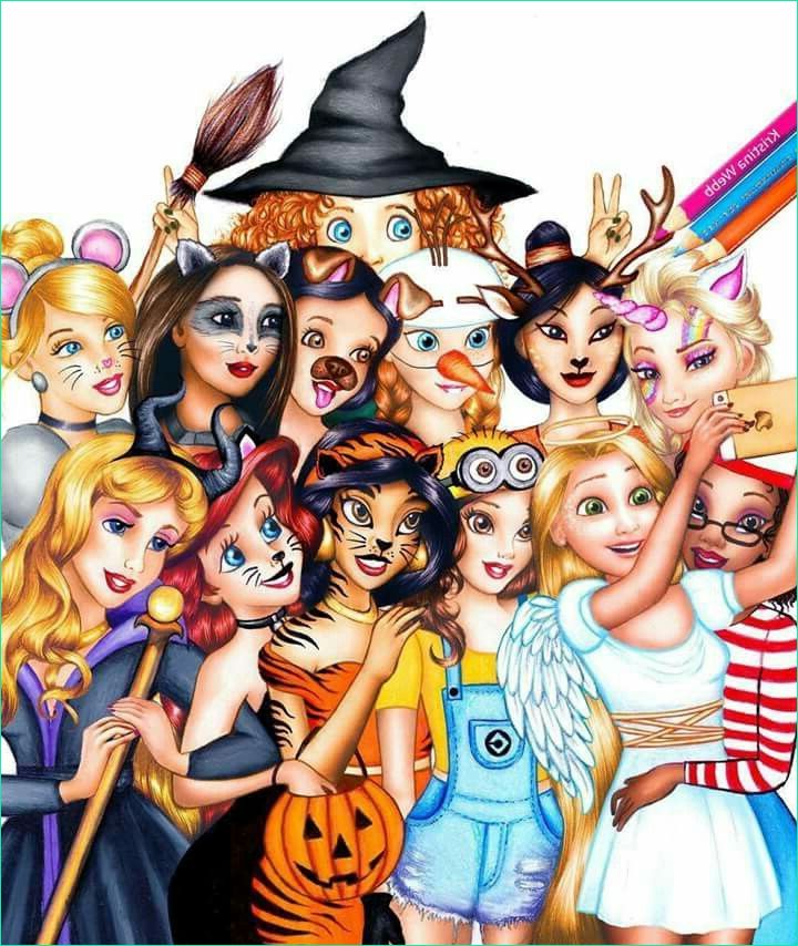 Dessin De Princesse Disney Élégant Stock Princesses Disney Halloween