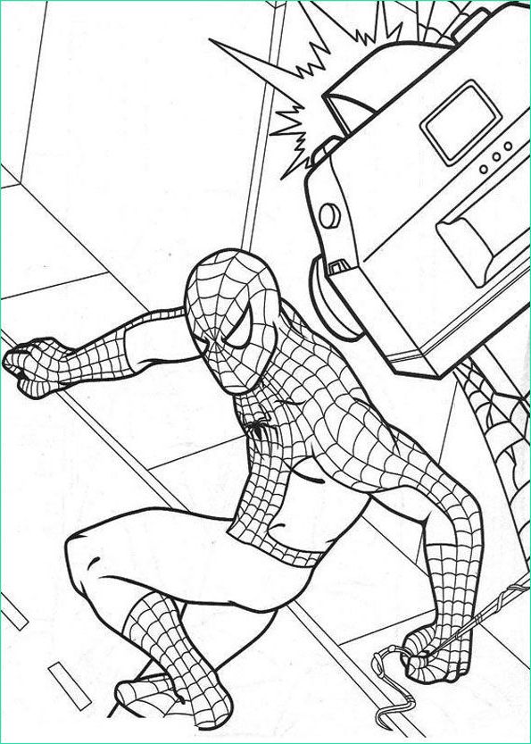 Dessin De Spiderman Nouveau Image Coloriage Spiderman 5 Momes