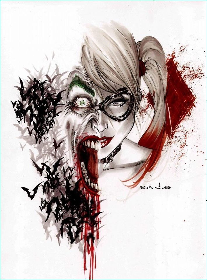 Dessin Harley Quinn Et Joker Cool Photographie Longlivethebat Universe Harley Quinn and the Joker by