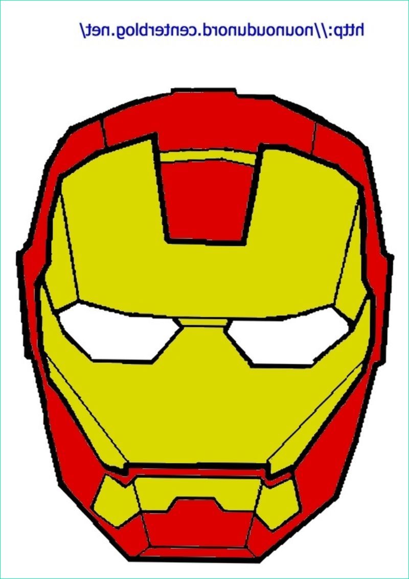 Dessin Iron Man Couleur Inspirant Photos Masque Iron Man à Imprimer