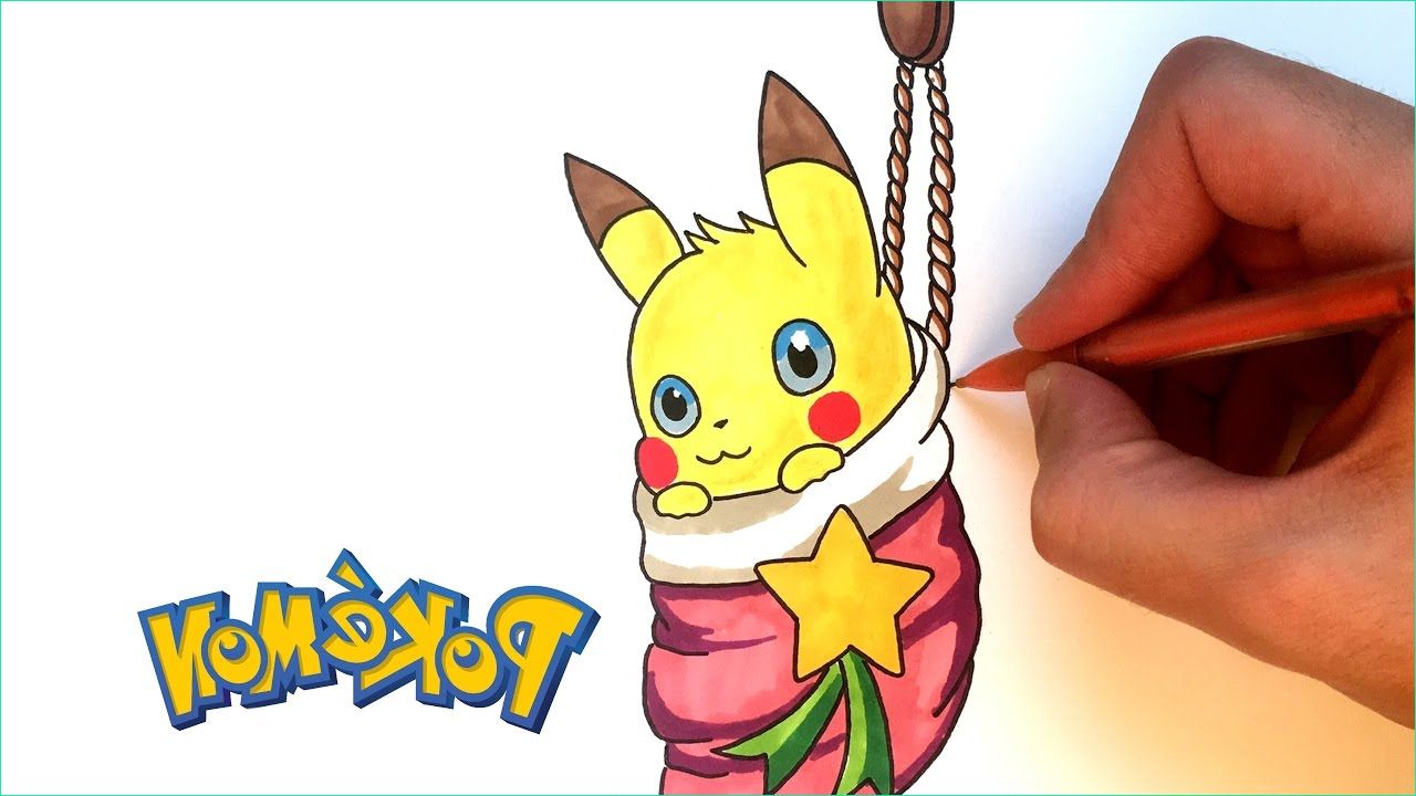 Dessin Picachu Nouveau Collection Dessin Pikachu Pour Noel Pokémon