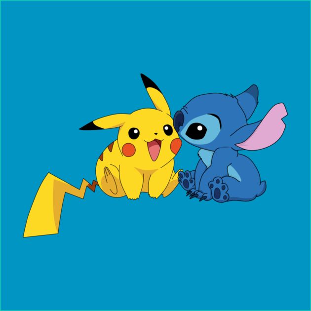 Dessin Pikatchu Luxe Image Pikachu &amp; Stitch with Images