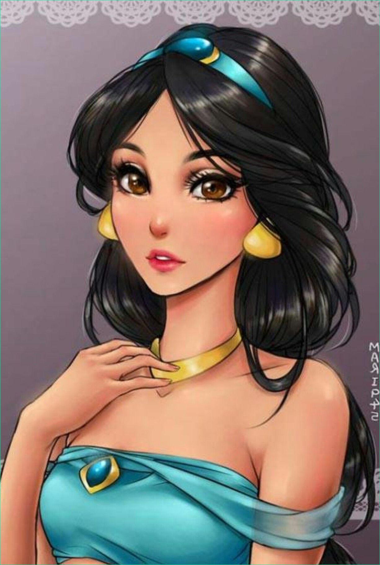 Dessin Princesse Disney Cool Image Jasmine Disney Princess Anime Version