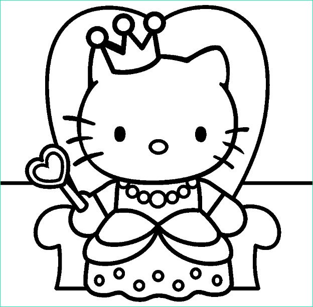 Hello Kitty Coloriage Coeur Beau Photos 19 Dessins De Coloriage Hello Kitty Coeur à Imprimer