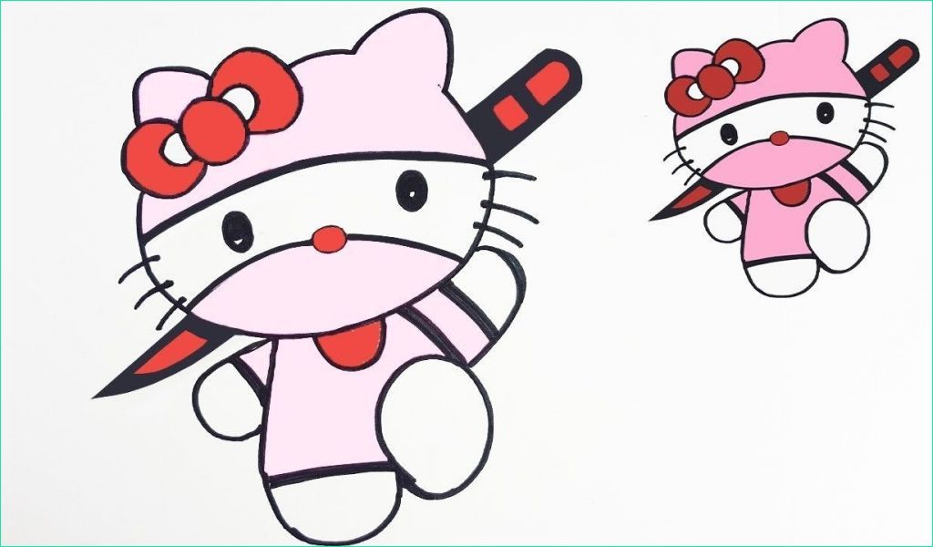 Hello Kitty Coloriage Coeur Beau Photos Coloriage Coeur Hello Kitty How to Draw Hello Kitty Ninja