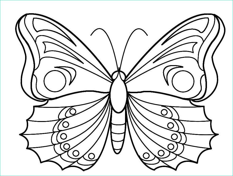 Image De Papillon à Imprimer Nouveau Photographie Image De Papillon A Colorier