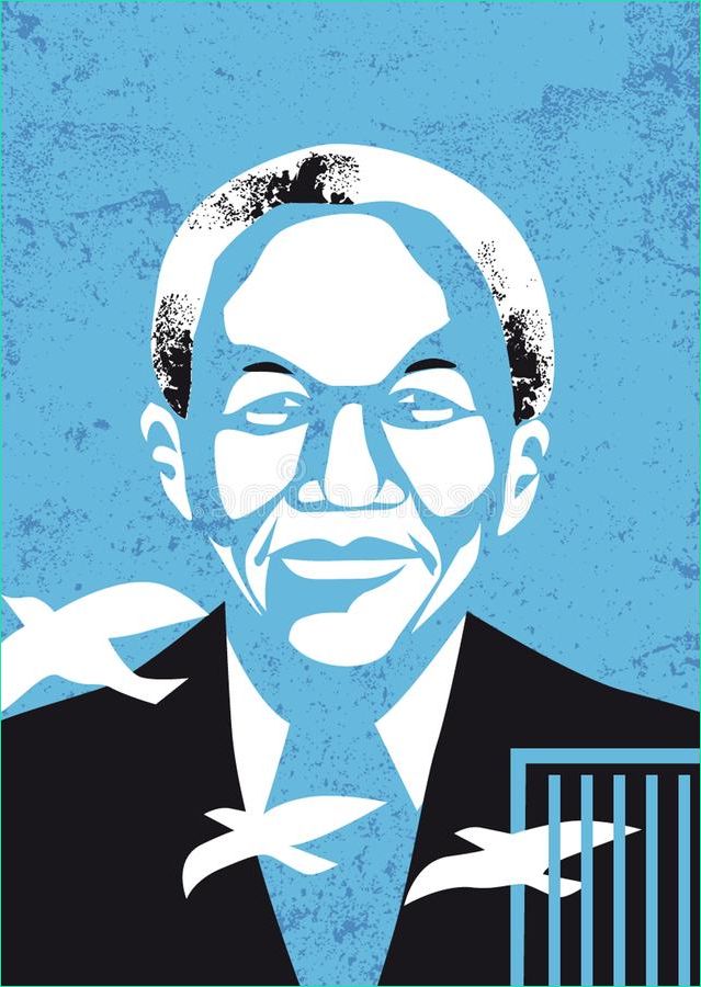 Mandela Dessin Luxe Photos Conception De Nelson Mandela Portrait Illustration Vector