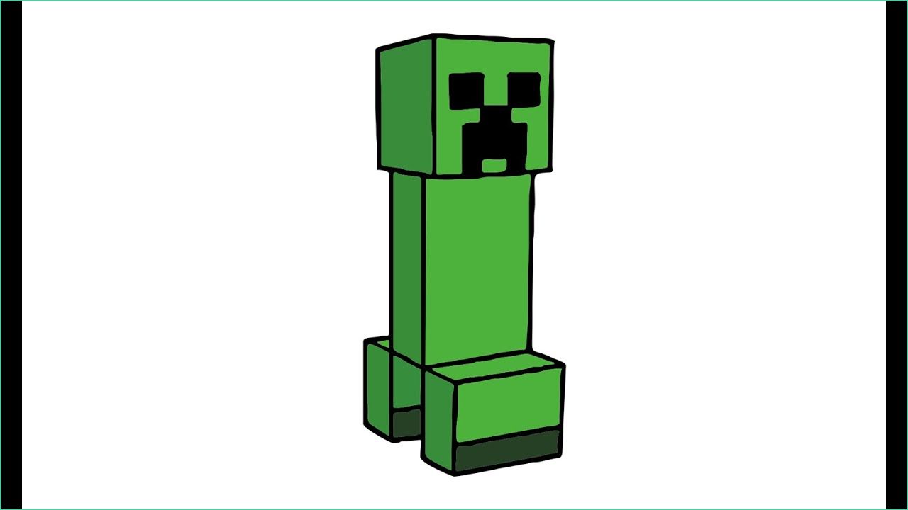 Minecraft Dessin Impressionnant Image How to Draw A Creeper From Minecraft Skin Myhobbyclass