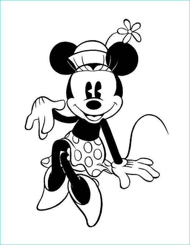 Minnie A Colorier Inspirant Collection Minnie Mouse Colorier Minnie Mouse S Animes